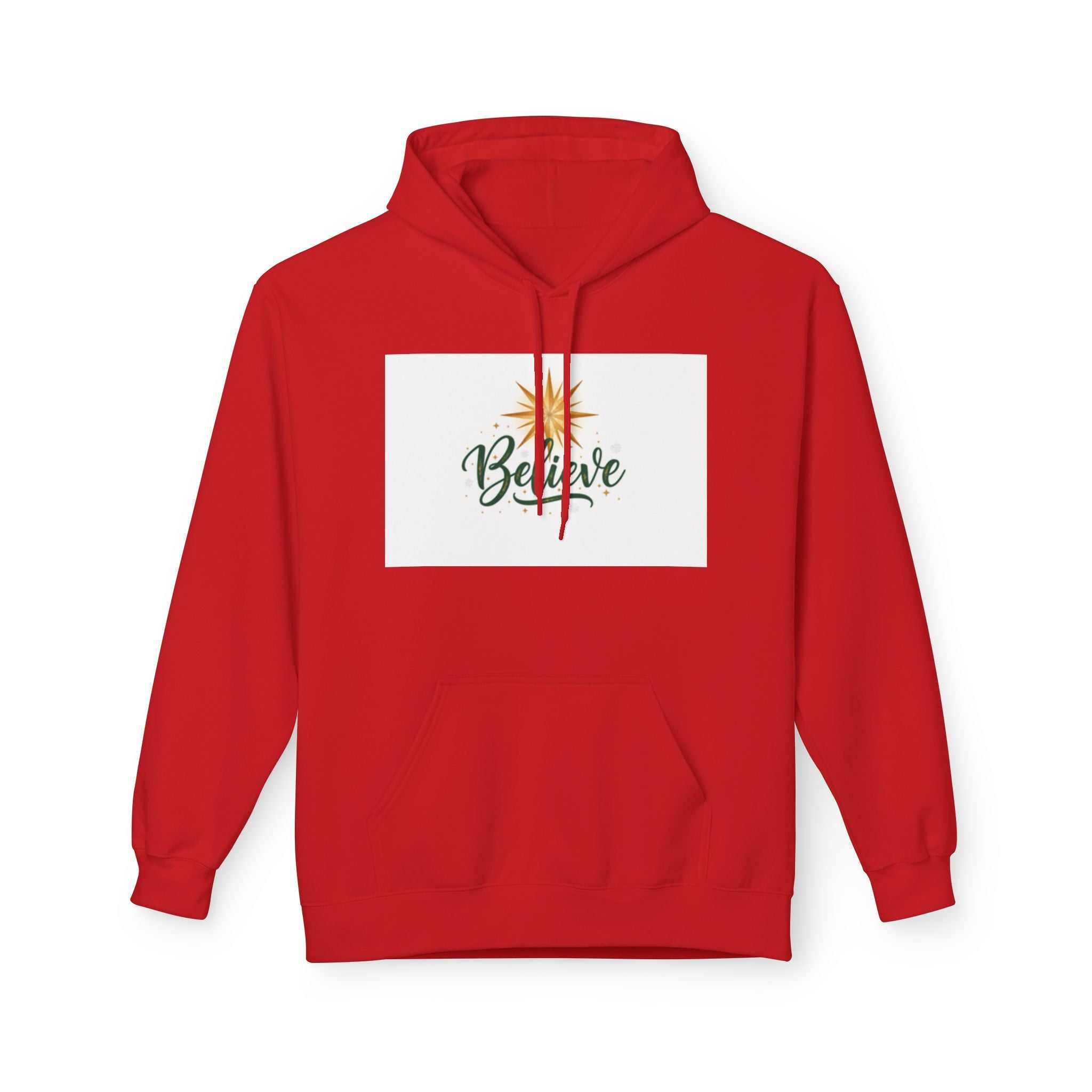 christian sweatshirt Believe Holiday Hoodie - faithcovenant