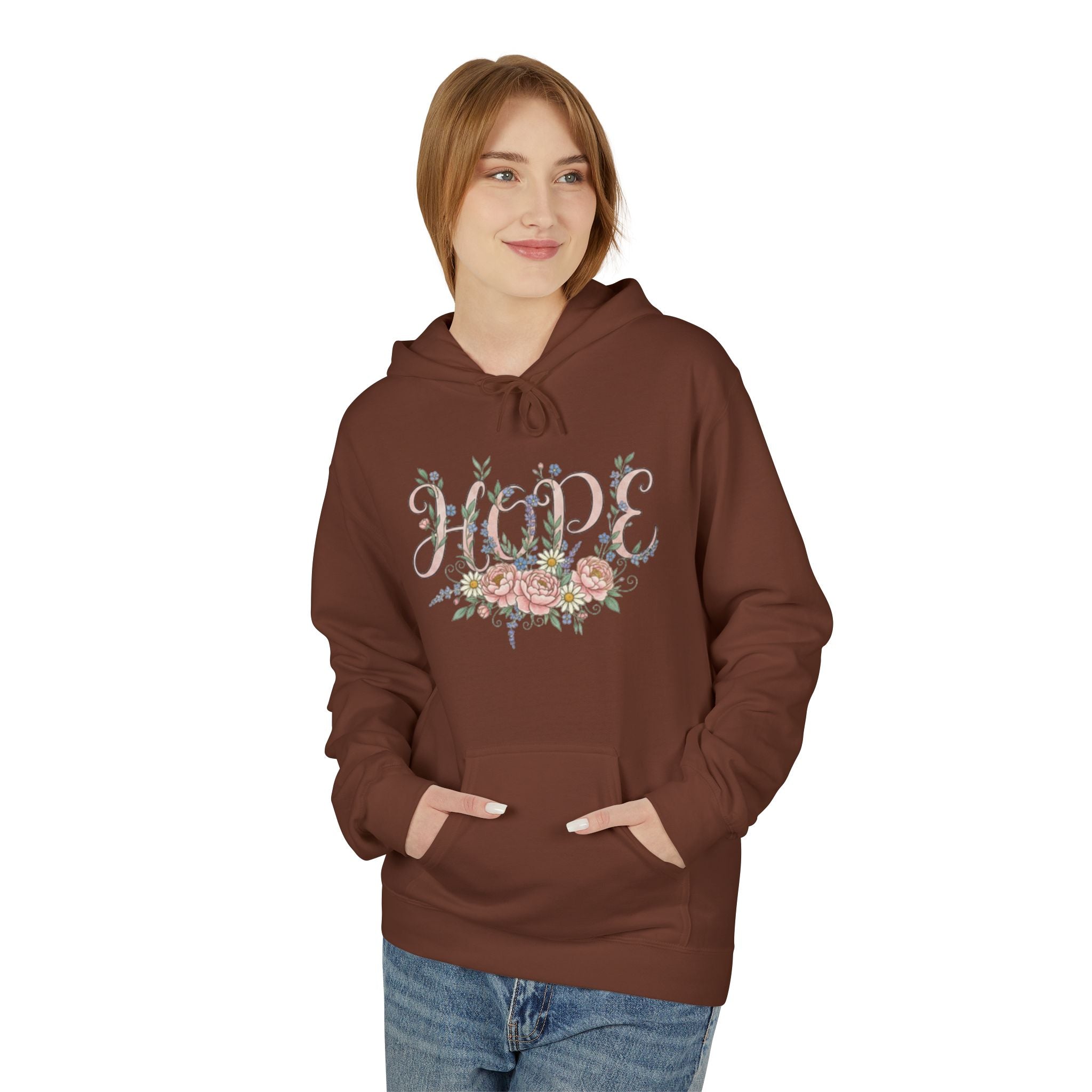 Hope Floral Faith Hoodie — Inspirational Scripture-Inspired Sweatshirt