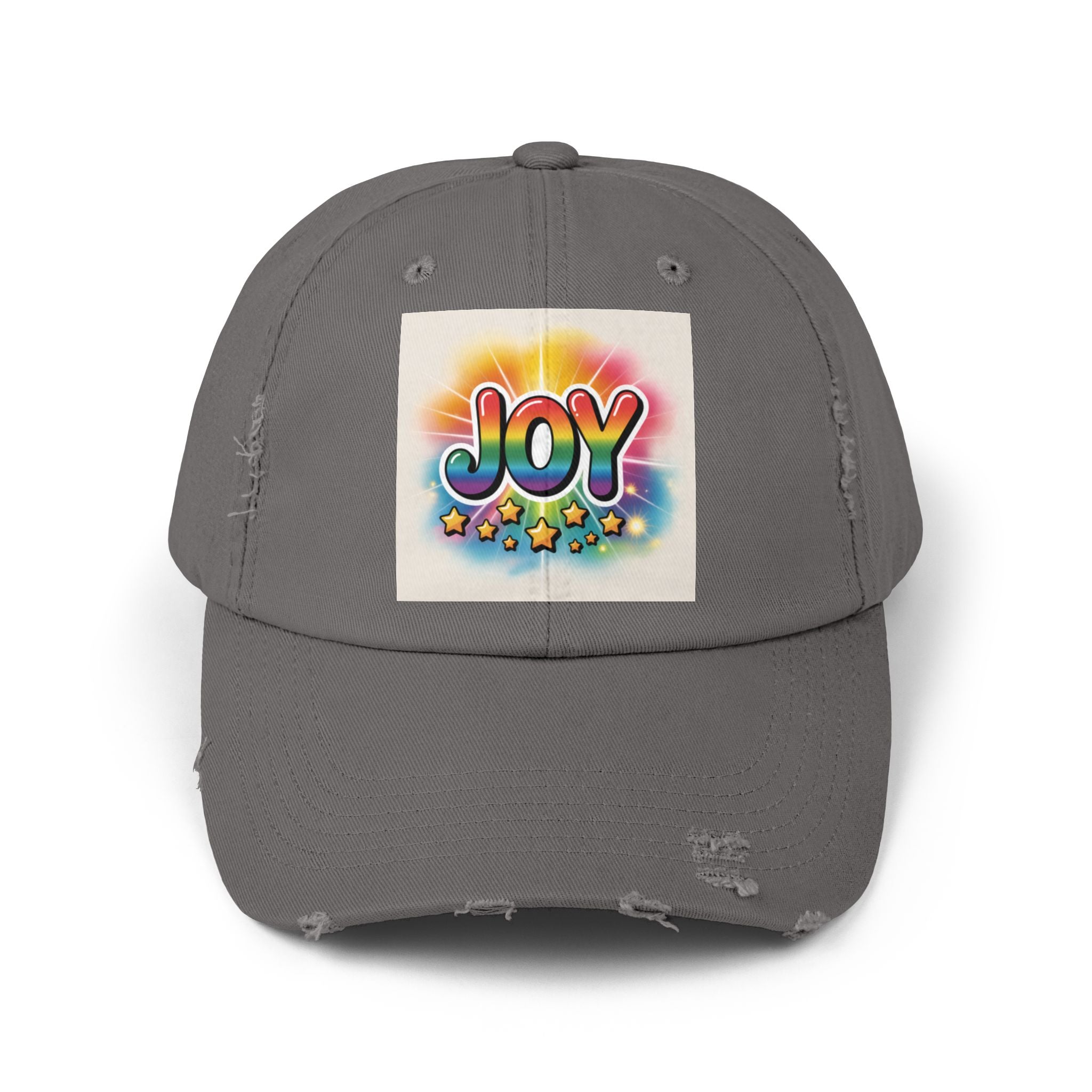 Joy Distressed Cap, Casual Wear, Distressed Cap