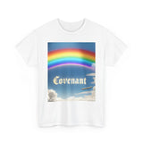 Covenant Rainbow Cotton Tee, Faith Shirt, Rainbow Shirt Printify