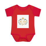 Infant Bodysuit – "The First Noel" Christmas Baby Onesie Printify