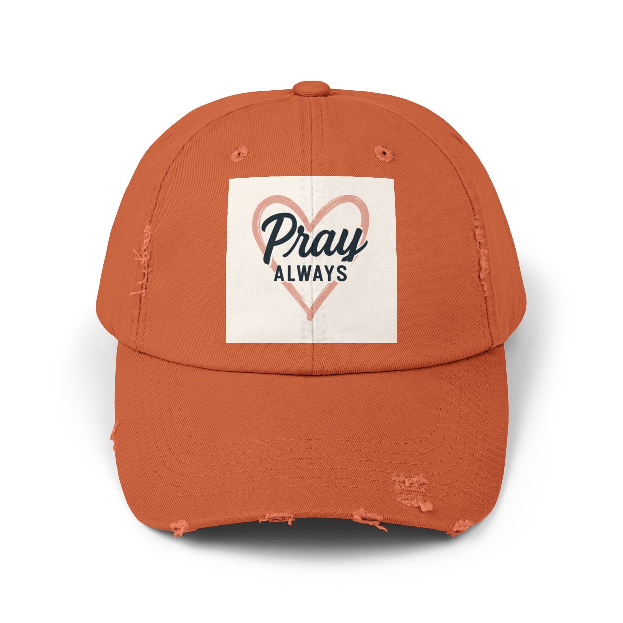 Pray Always Distressed Cap - Faith-Inspired Hat for Everyday Wear, Casual Style