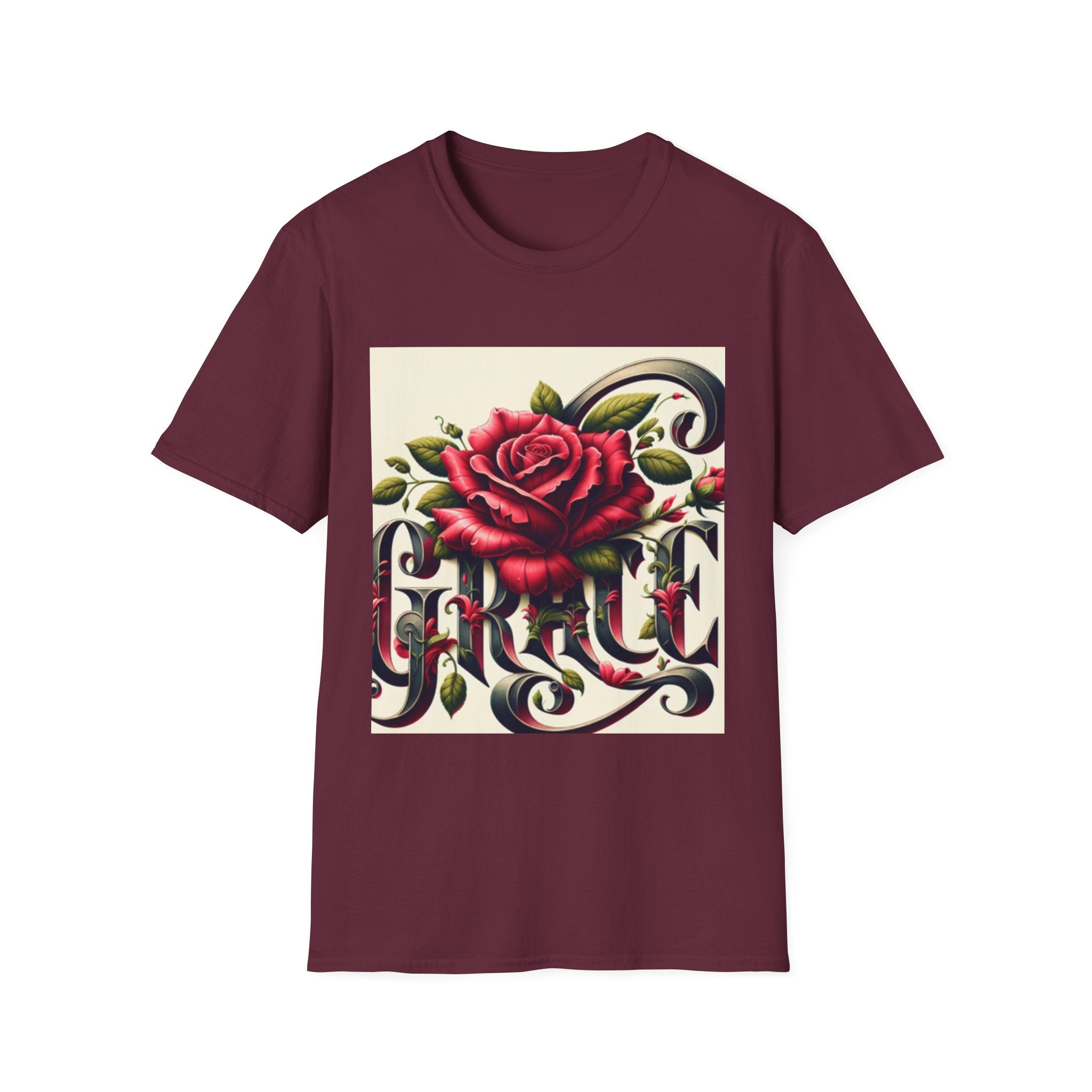 Grace Rose T-Shirt, Faith Shirt, Christian Apparel