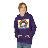 Faith Covenant Rainbow Hoodie — Retro Inspirational Christian Pullover