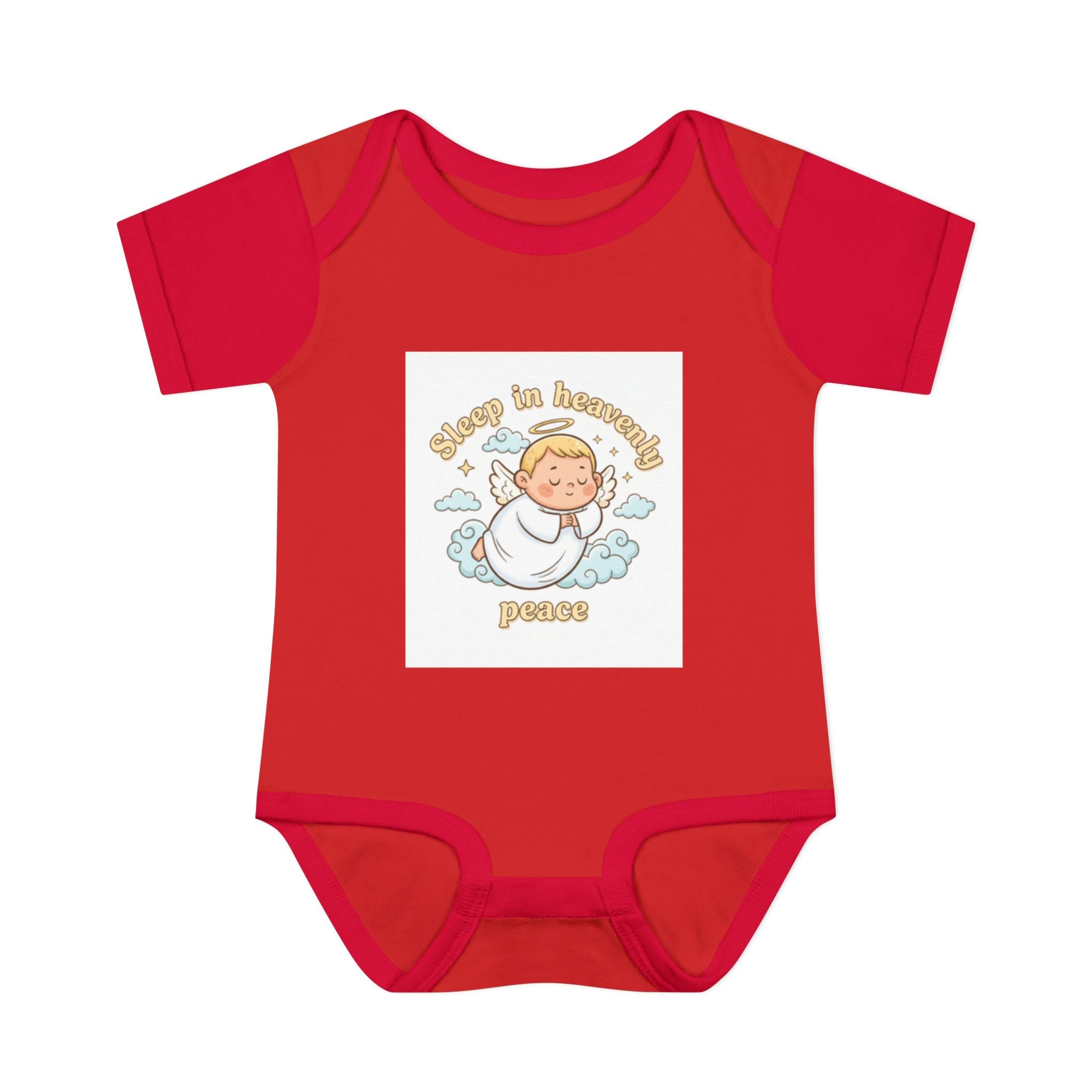 Infant Bodysuit "Sleep in Heavenly Peace" Infant Bodysuit red