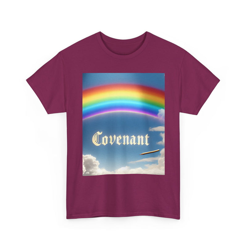 Covenant Rainbow Cotton Tee, Faith Shirt, Rainbow Shirt