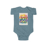 Joy Infant Bodysuit, Colorful Infant Wear, Onesie Printify