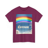 Covenant Rainbow Cotton Tee, Faith Shirt, Rainbow Shirt Printify