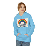 Faith Covenant Rainbow Hoodie — Retro Inspirational Christian Pullover