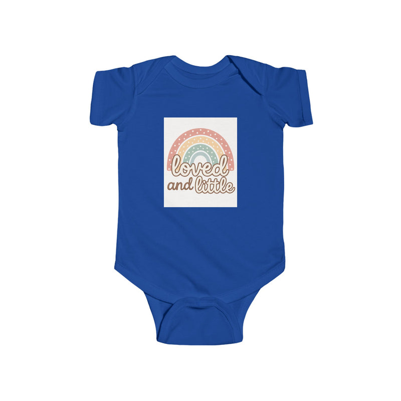 Rainbow Loved and Little Baby Bodysuit, Cute Infant Onesie, Baby Shower Outfit
