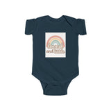 Rainbow Loved and Little Baby Bodysuit, Cute Infant Onesie, Baby Shower Outfit