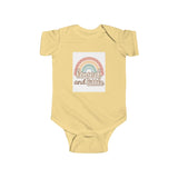 Rainbow Loved and Little Baby Bodysuit, Cute Infant Onesie, Baby Shower Outfit