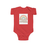 Rainbow Loved and Little Baby Bodysuit, Cute Infant Onesie, Baby Shower Outfit