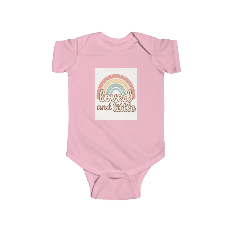 Rainbow Loved and Little Baby Bodysuit, Cute Infant Onesie, Baby Shower Outfit