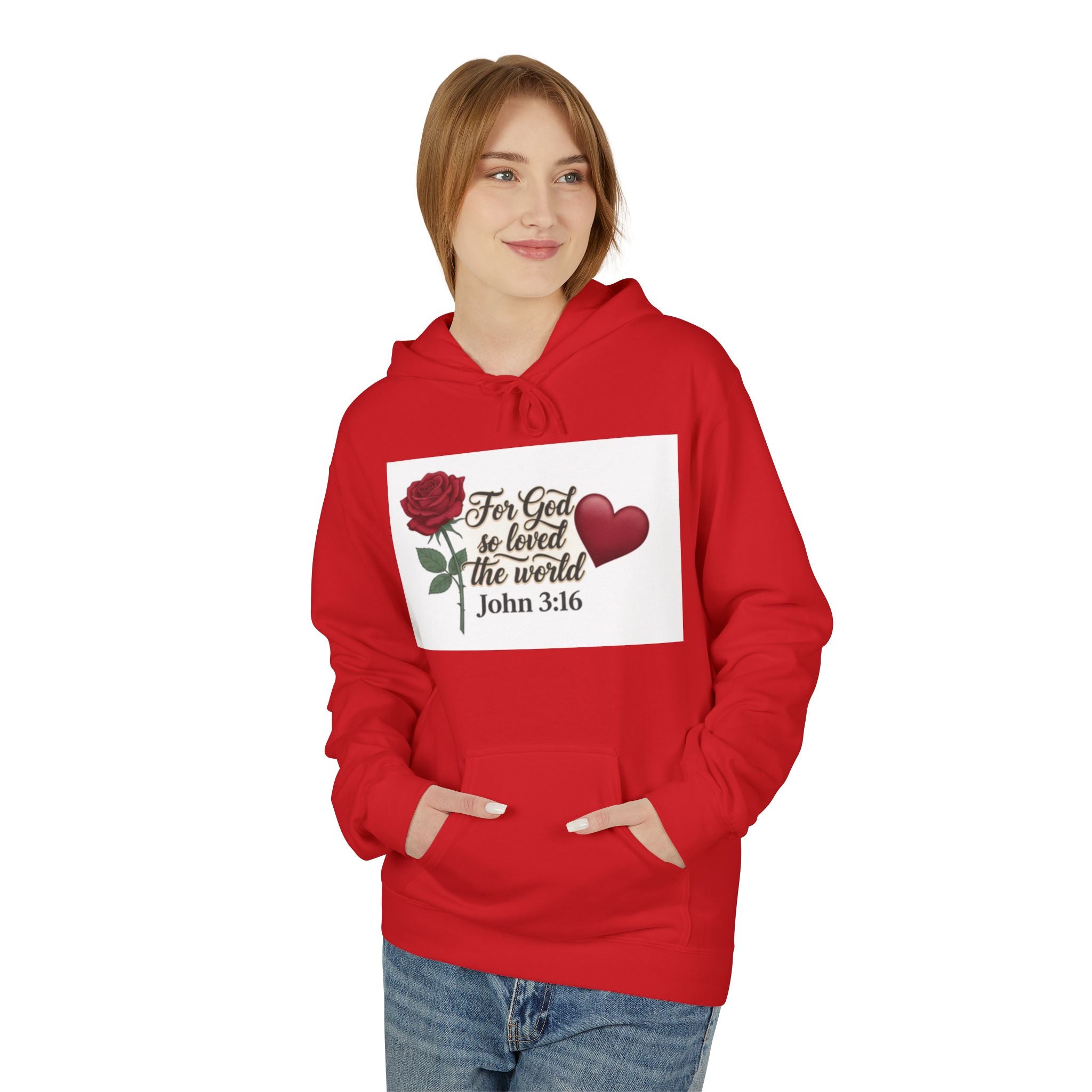 God So Loved The World Hoodie — John 3:16 Faith Hoodie