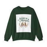 Christmas Sweatshirt — "Away in a Manger" Nativity Crewneck