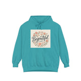 Beyoutiful Floral Hoodie, Comfortable Hoodie, Floral Design Printify
