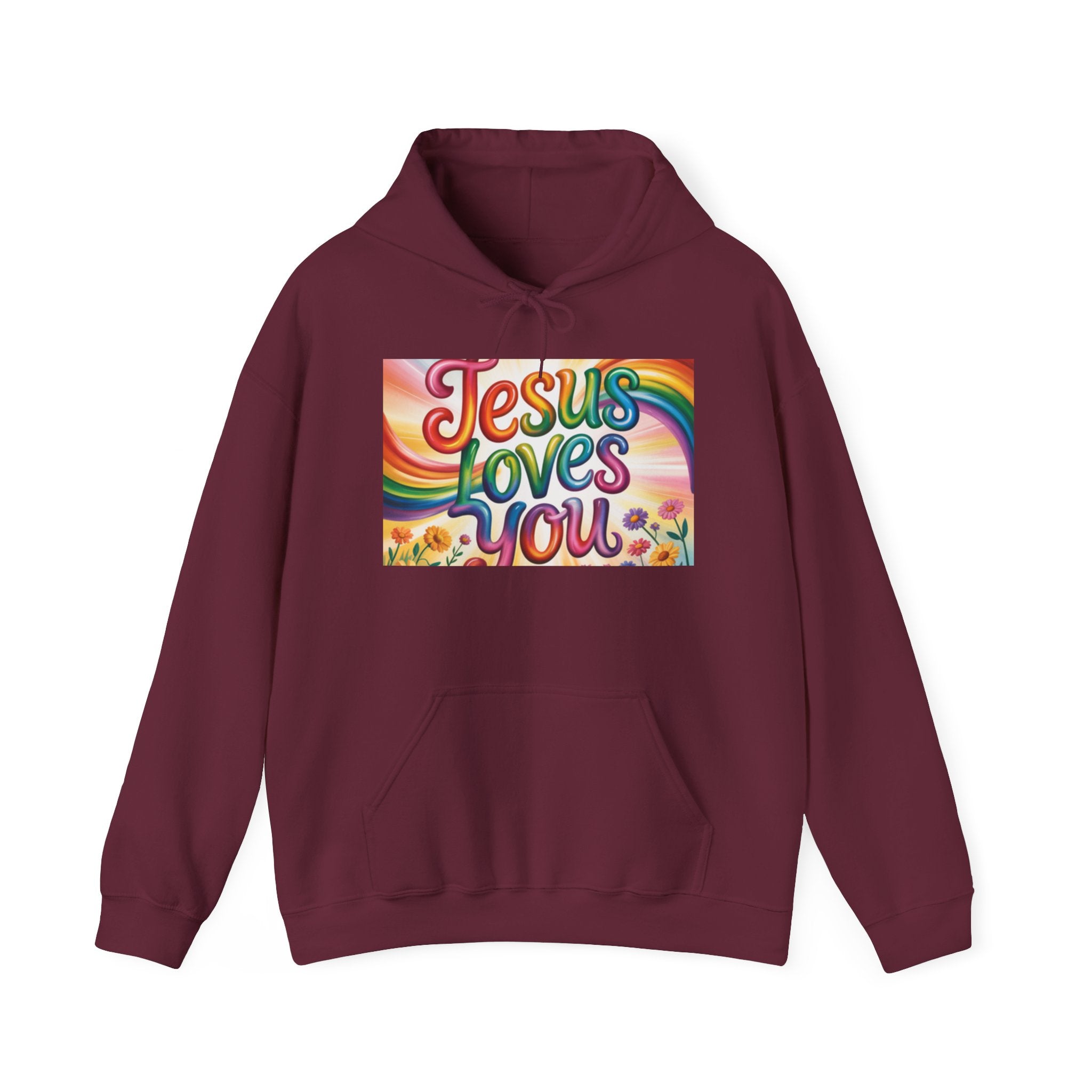 Jesus Loves You Hoodie, Faith Sweatshirt, Faith Hoodie, Christian Apparel Printify