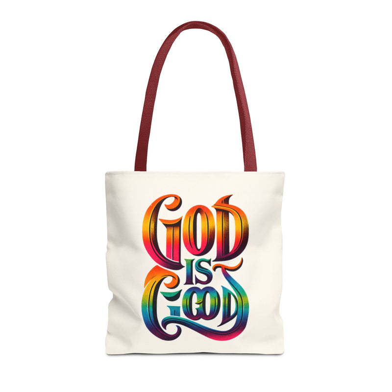 God is Good Tote, Christian Tote, Faith Statement Tote