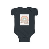 Rainbow Loved and Little Baby Bodysuit, Cute Infant Onesie, Baby Shower Outfit Printify