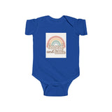 Rainbow Loved and Little Baby Bodysuit, Cute Infant Onesie, Baby Shower Outfit Printify