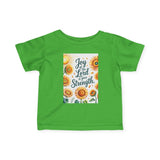 Joy of the Lord Infant Tee, Christian Baby Apparel Printify