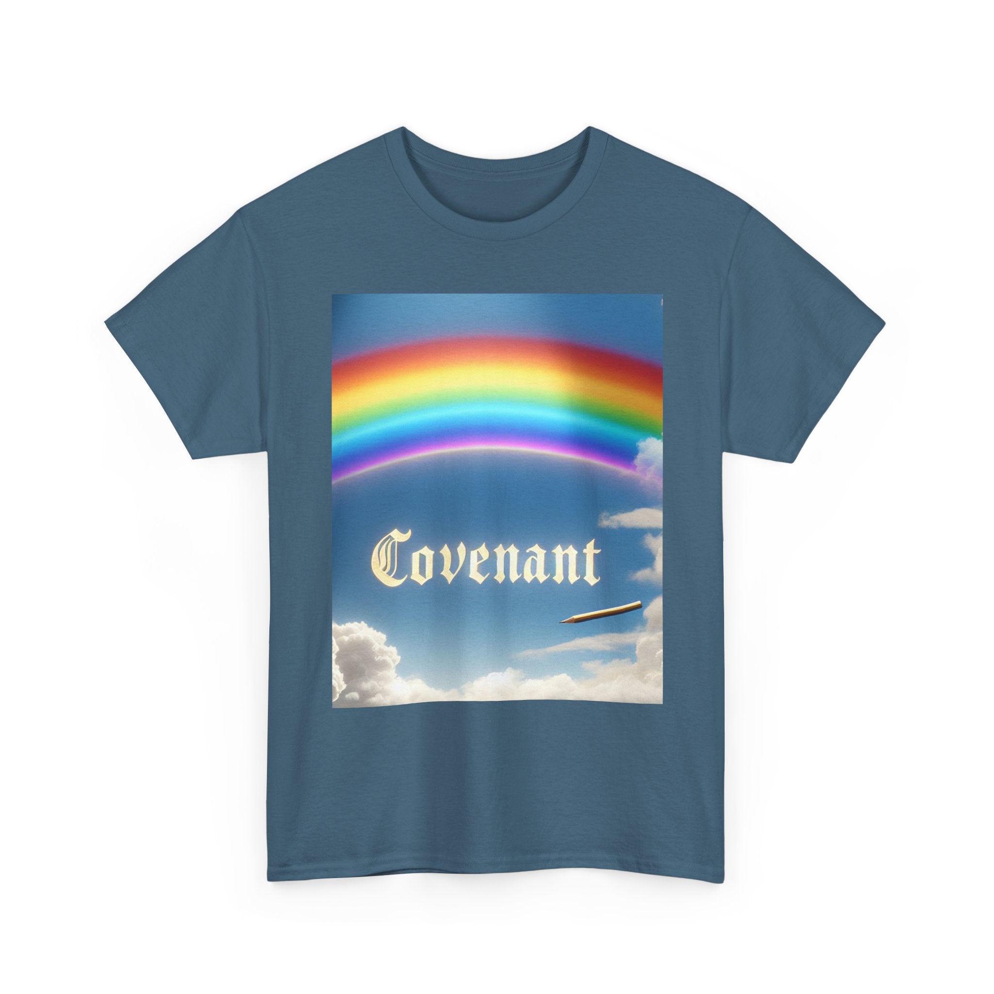 Covenant Rainbow Cotton Tee, Faith Shirt, Rainbow Shirt