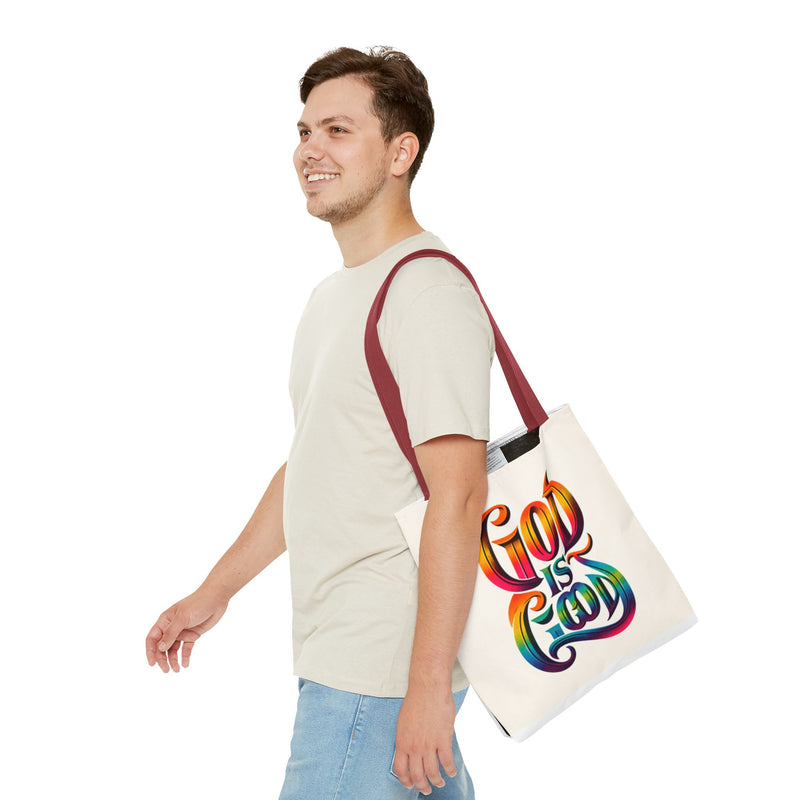 God is Good Tote, Christian Tote, Faith Statement Tote