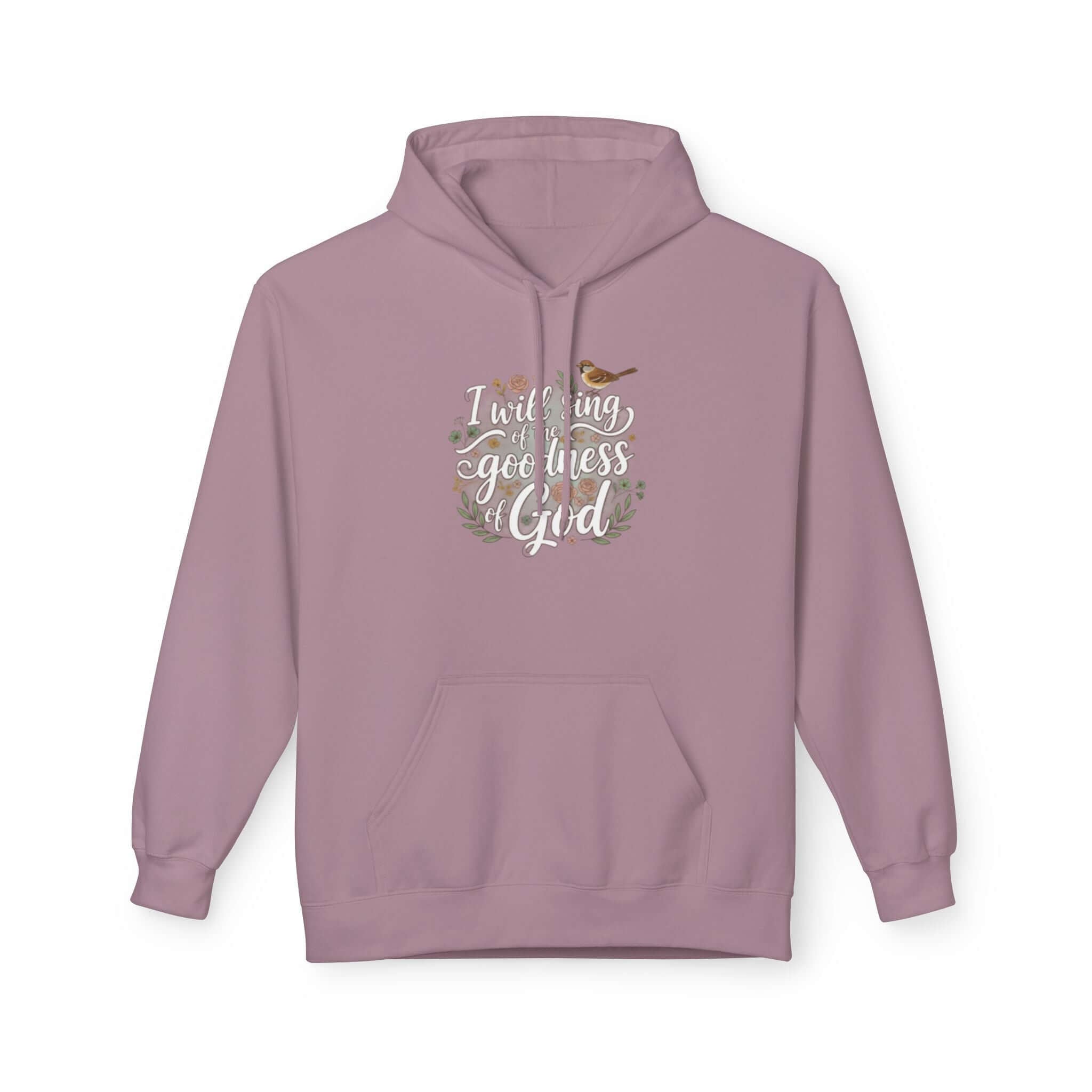 Infant apparel God light purple  Hoodie  Faith-Inspired Midweight Fleece Hoodie