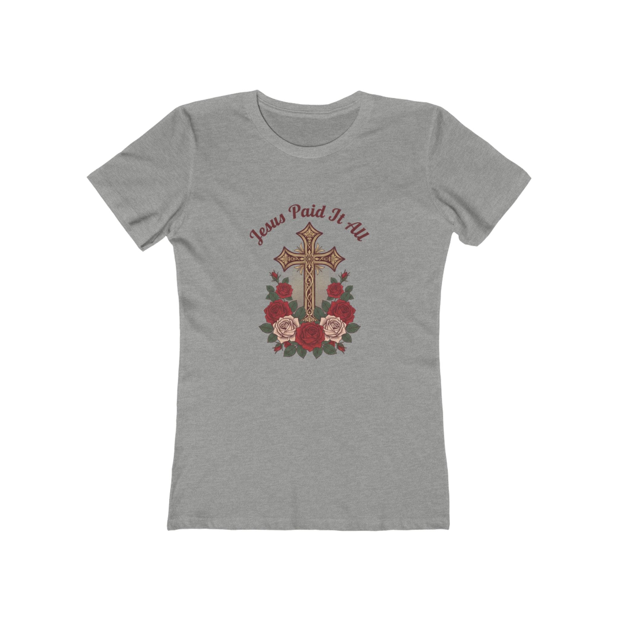Jesus Paid It All Easter Cross T-Shirt - faithcovenant