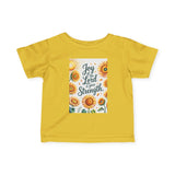 Joy of the Lord Infant Tee, Christian Baby Apparel Printify