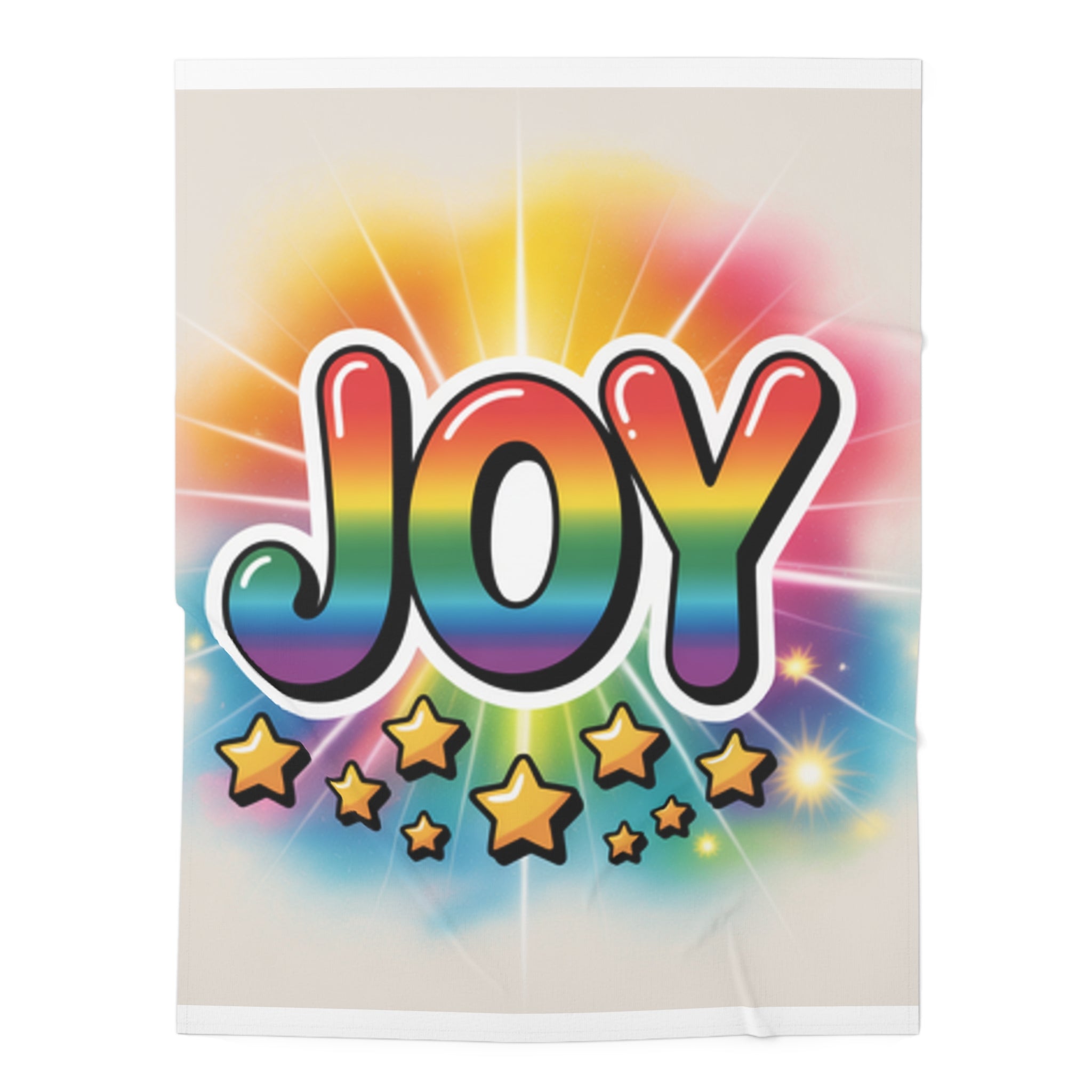 Joy Rainbow Baby Swaddle Blanket- Muslin, Baby Shower Gift Printify