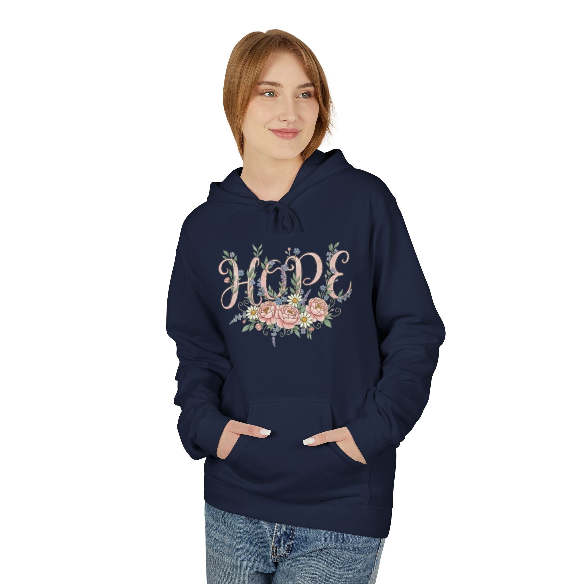 Hope Floral Faith Hoodie — Inspirational Scripture-Inspired Sweatshirt