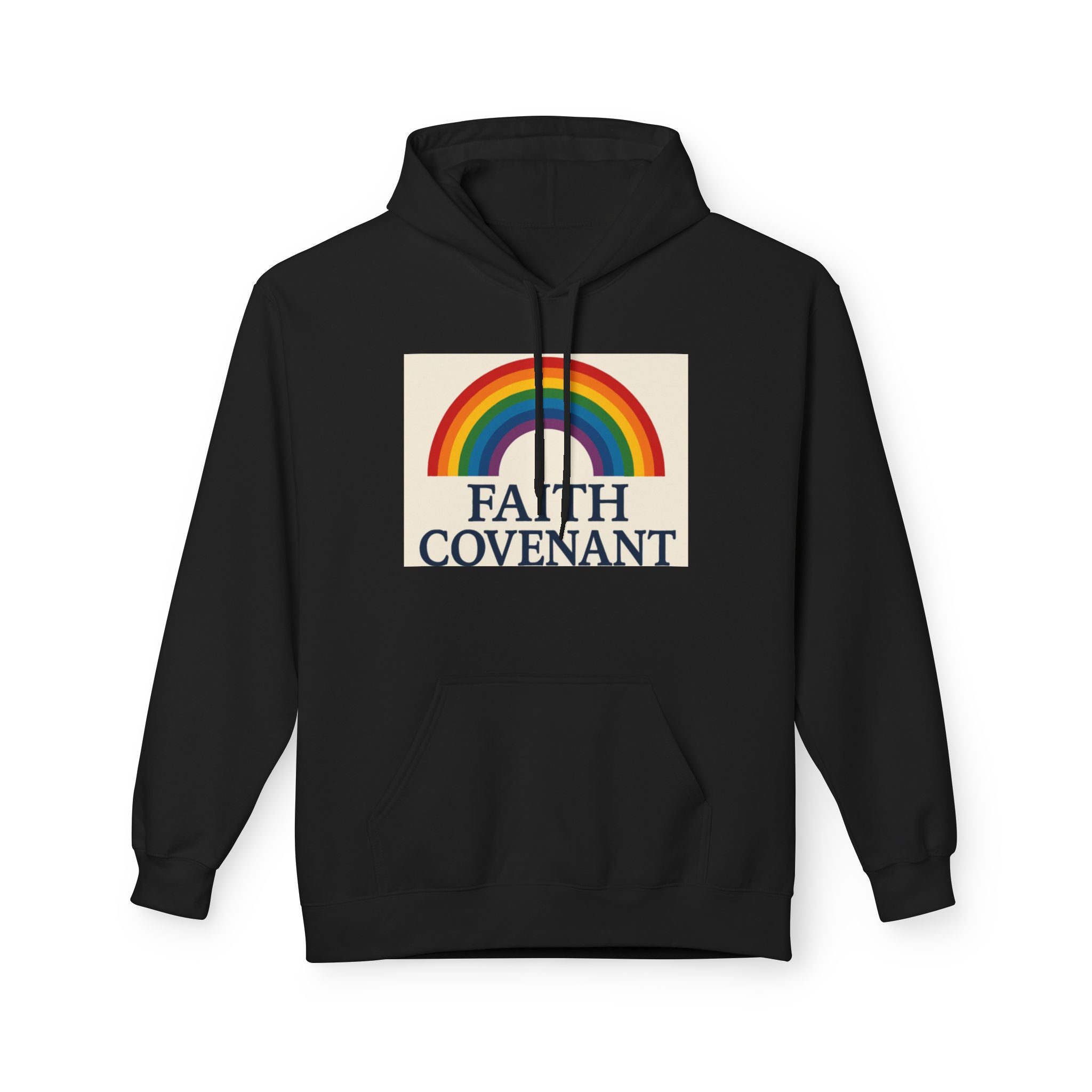 Faith Covenant Hoodie Rainbow Hoodie Christian Clothing brown