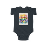 Joy Infant Bodysuit, Colorful Infant Wear, Onesie Printify
