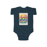Joy Infant Bodysuit, Colorful Infant Wear, Onesie Printify