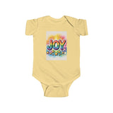 Joy Infant Bodysuit, Colorful Infant Wear, Onesie Printify