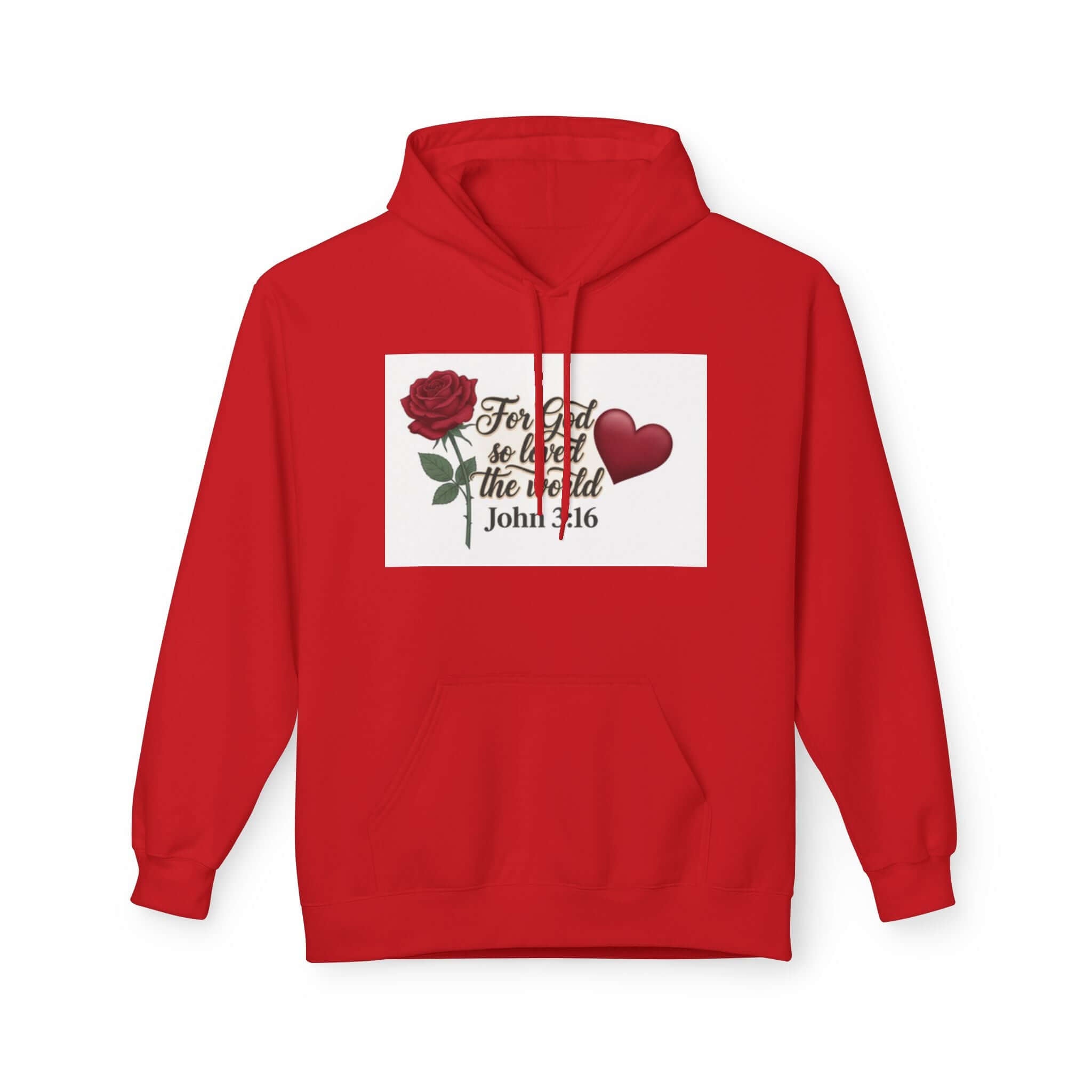 Christian sweatshirt white Loved The World Hoodie — John 3:16 Faith Hoodie