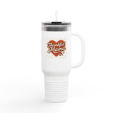 Thankful Mama Travel Mug, Gift for Mom, Reusable Mug Printify
