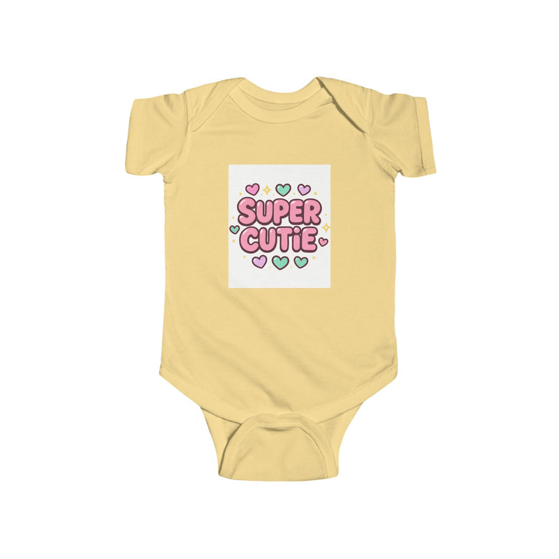 Girls Super Cutie Bodysuit, Baby Girl Outfit, Baby Shower Gift