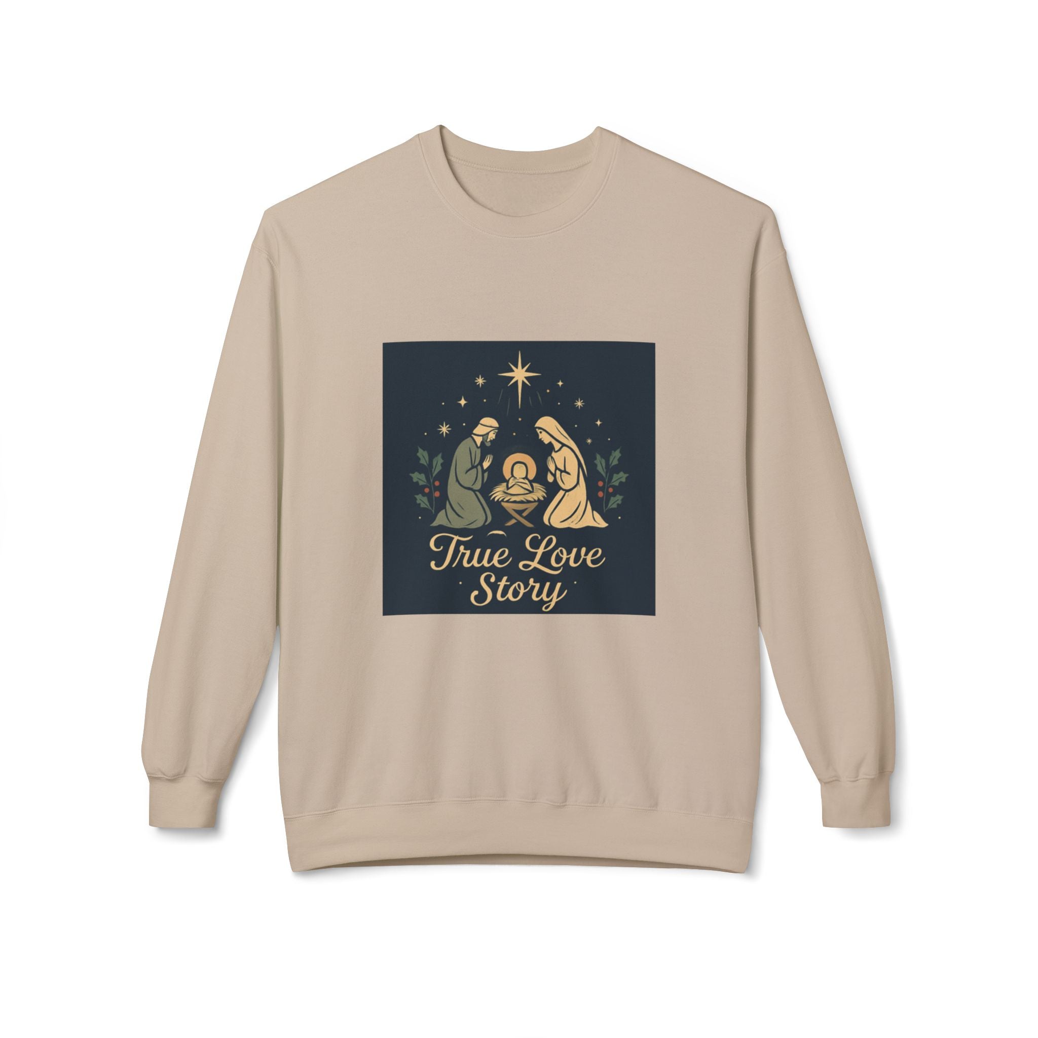True Love Story Christmas Nativity Sweatshirt