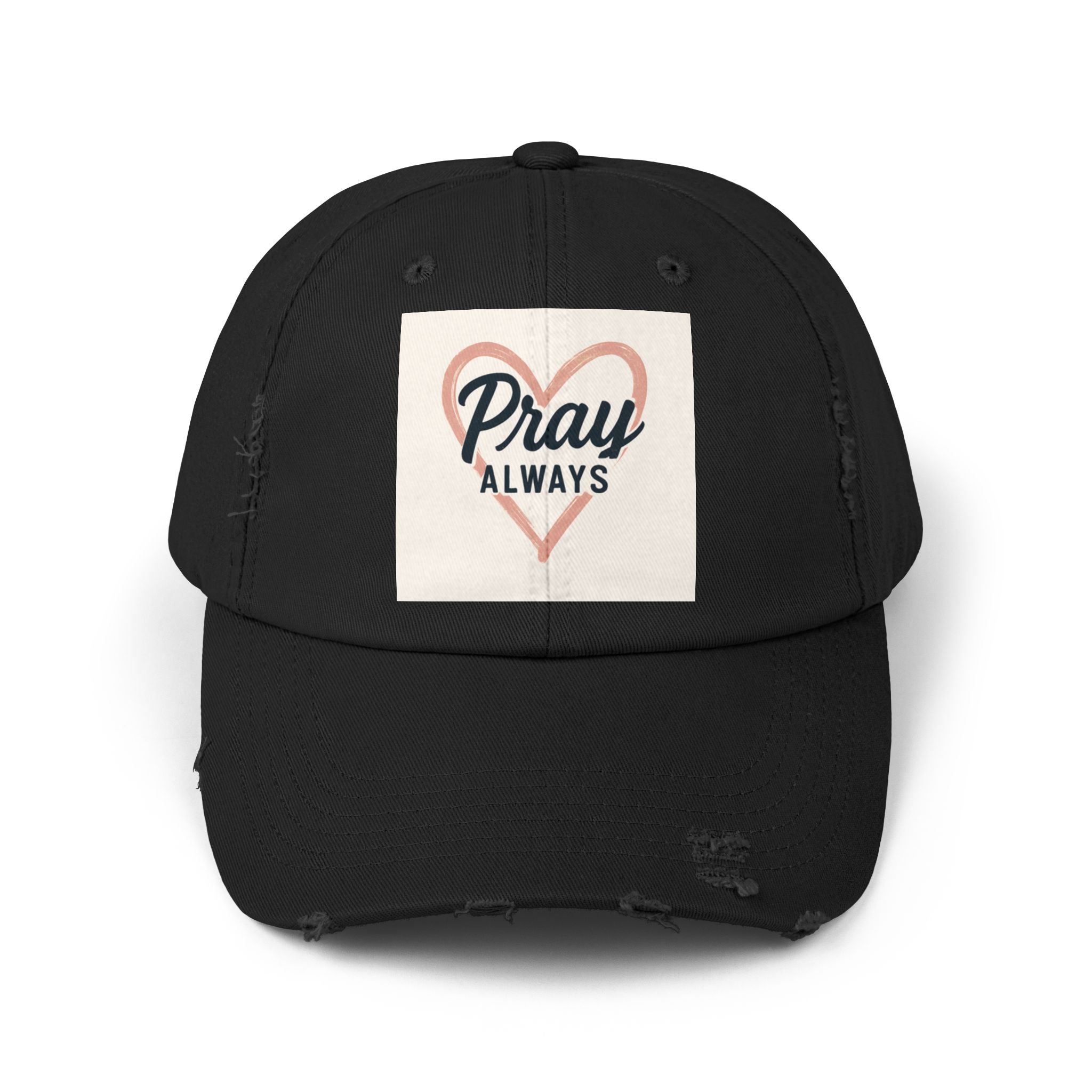 Pray Always Distressed Cap - Faith-Inspired Hat for Everyday Wear, Casual Style