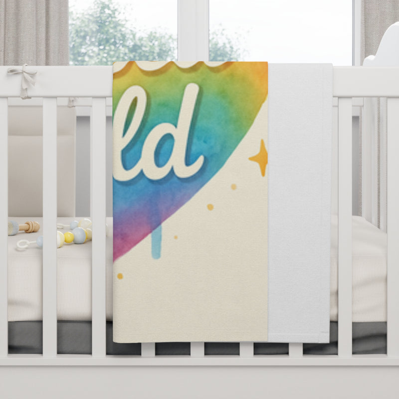 Blessed Child Soft Fleece Baby Blanket, Cozy Nursery Blanket, Infant Blanket,