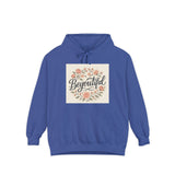 Beyoutiful Floral Hoodie, Comfortable Hoodie, Floral Design
