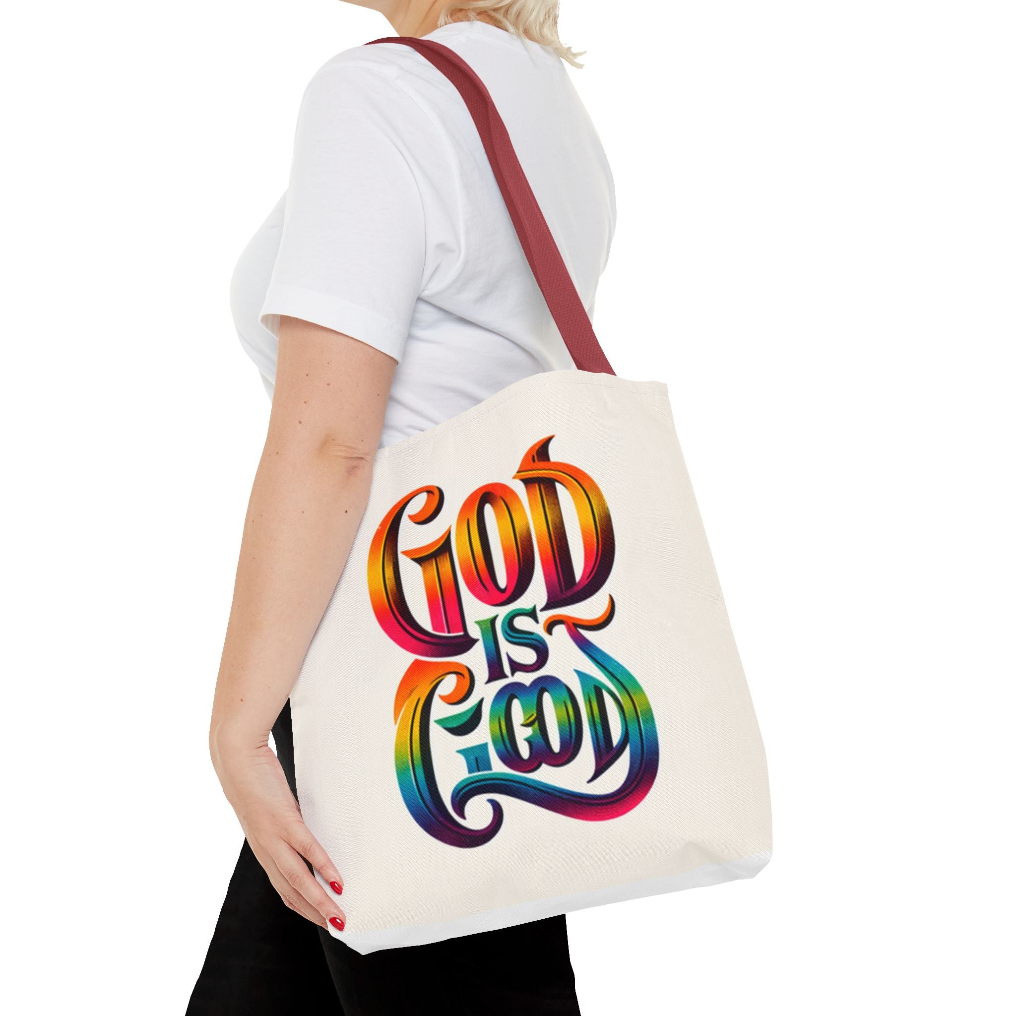 God is Good Tote, Christian Tote, Faith Statement Tote
