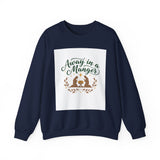 Christmas Sweatshirt — "Away in a Manger" Nativity Crewneck