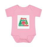Infant Bodysuit — "Merry Merry Christmas Tree" Holiday Onesie