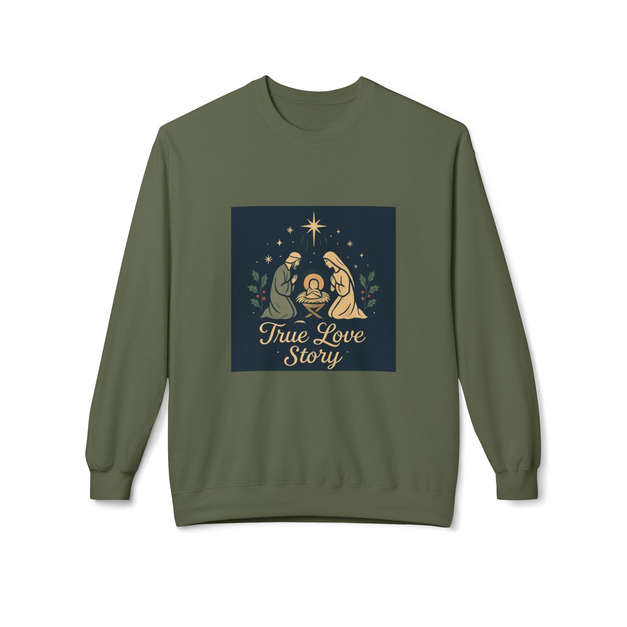 True Love Story Christmas Nativity Sweatshirt