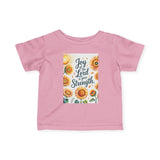 Joy of the Lord Infant Tee, Christian Baby Apparel Printify