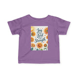 Joy of the Lord Infant Tee, Christian Baby Apparel Printify